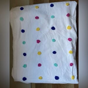 Pottery Barn Teen Twin Colorful Polka Dot Duvet Cover